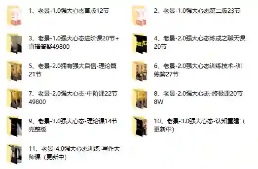 图片[1]-老景强大心态系列11套（最新更新全套）-九觉情感社